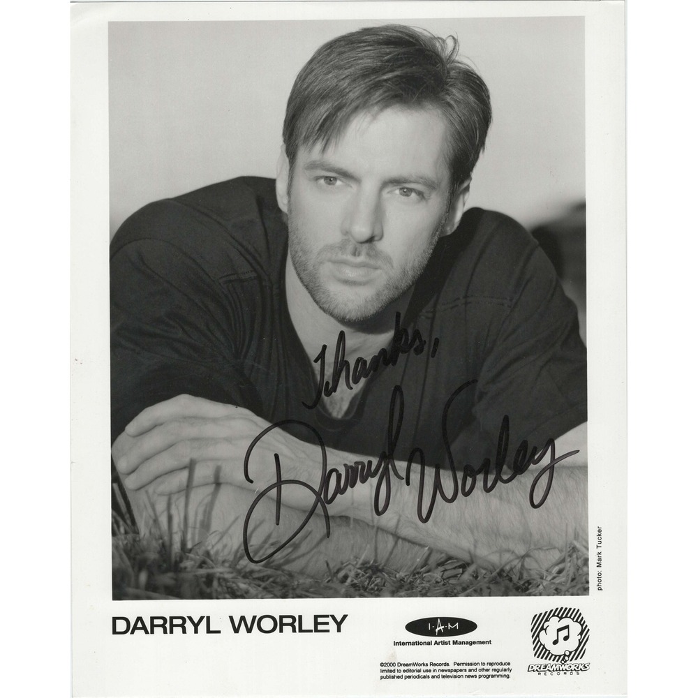Darryl Worley DreamWorks Records 8x10 Promo Press Photo Black White Portrait